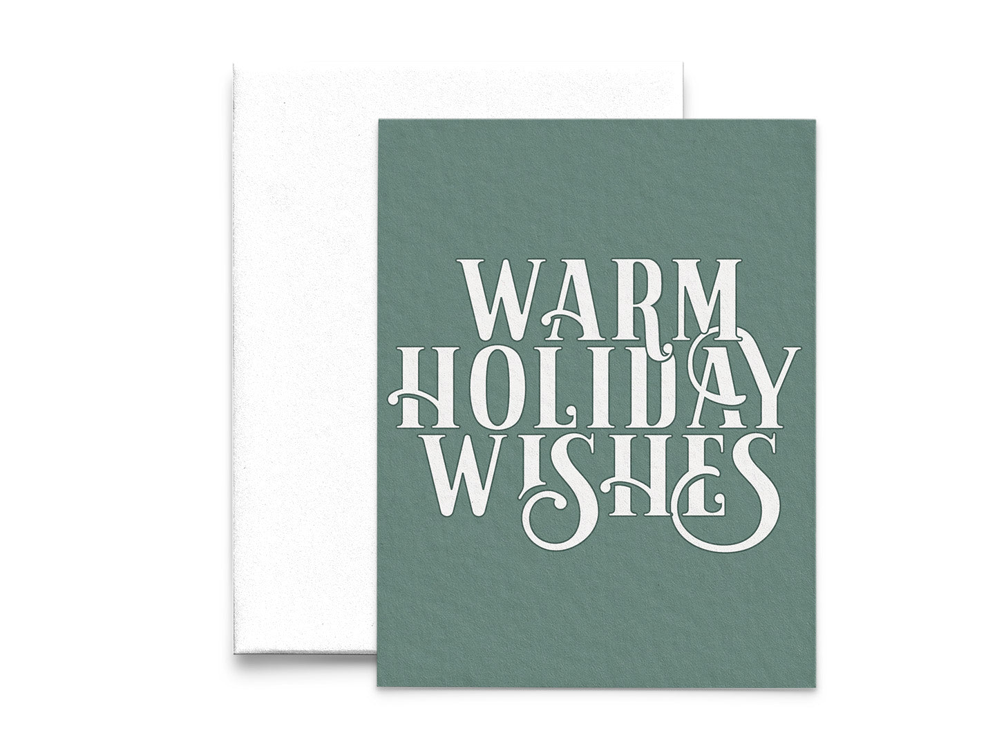 Warm Holiday Wishes Holiday Card