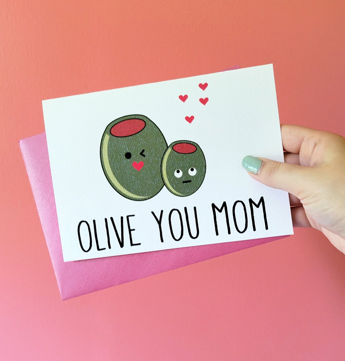 Photo of the Olive You Mom Mother's Day Card - Second Chance Cards by Lucky Dog Design Co.