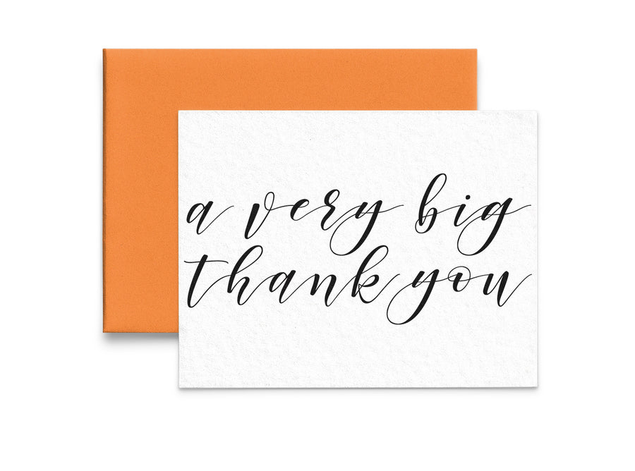 A Very Big Thank You Card