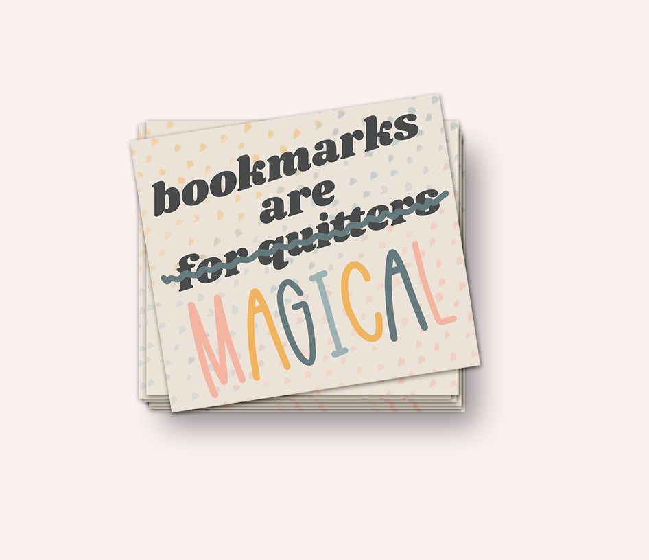 Photo of the Bookmarks are MAGICAL Vinyl Sticker by Lucky Dog Design Co.