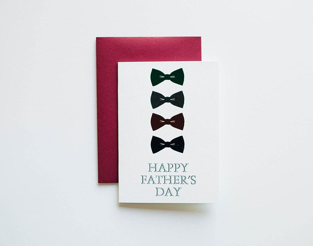 Photo of the Happy Father's Day Bowtie Card by Lucky Dog Design Co.