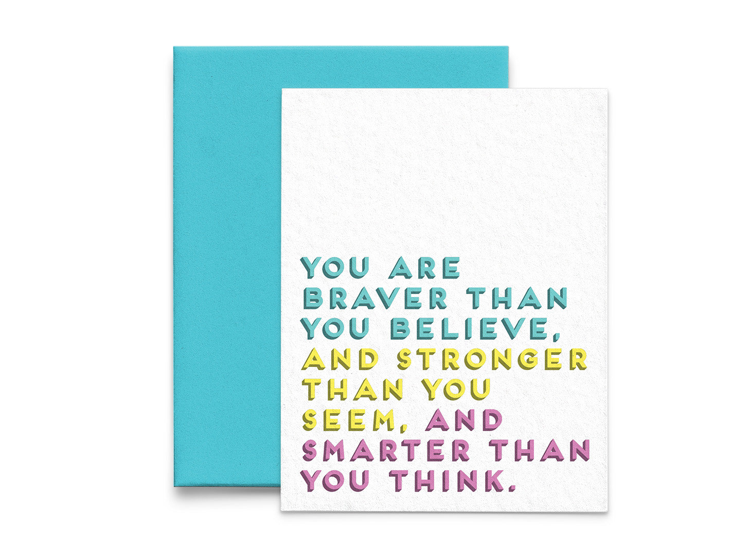Braver. Stronger. Smarter. Encouragement Card