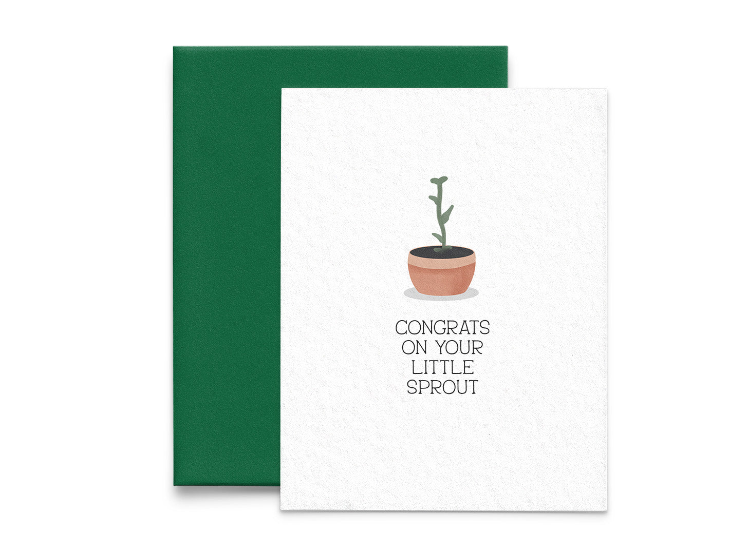 Congrats on Your Little Sprout New Baby Card