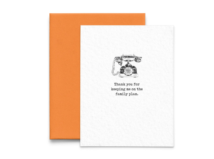 Family Plan Father's Day Card