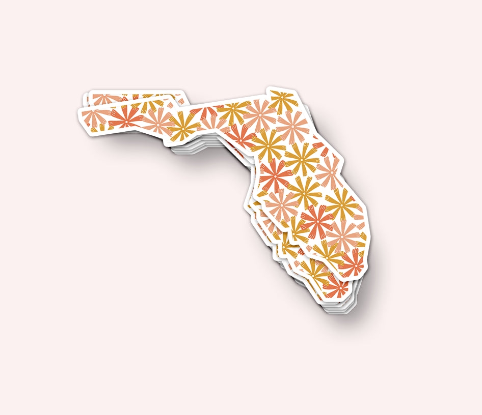 Florida Wildflower Vinyl Sticker