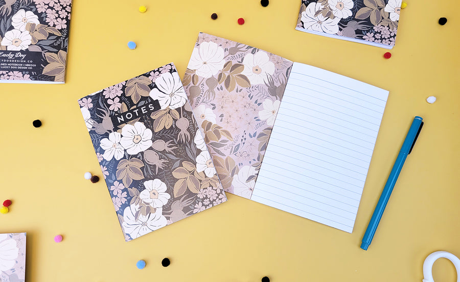 Earthy Blossoms Pocket Notebook