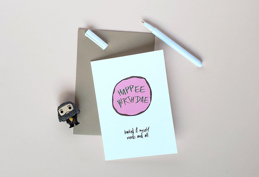 Photo of the Happee Birthdae Birthday Card by Lucky Dog Design Co.