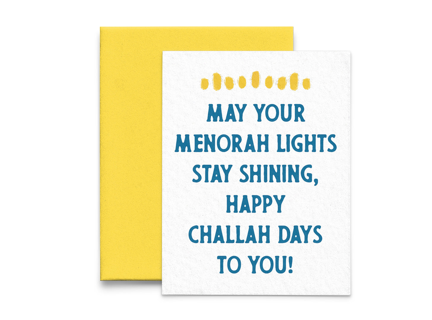Happy Challah Days Hanukkah Card