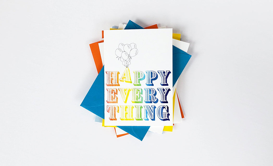 Photo of the Happy Everything Greeting Card by Lucky Dog Design Co.
