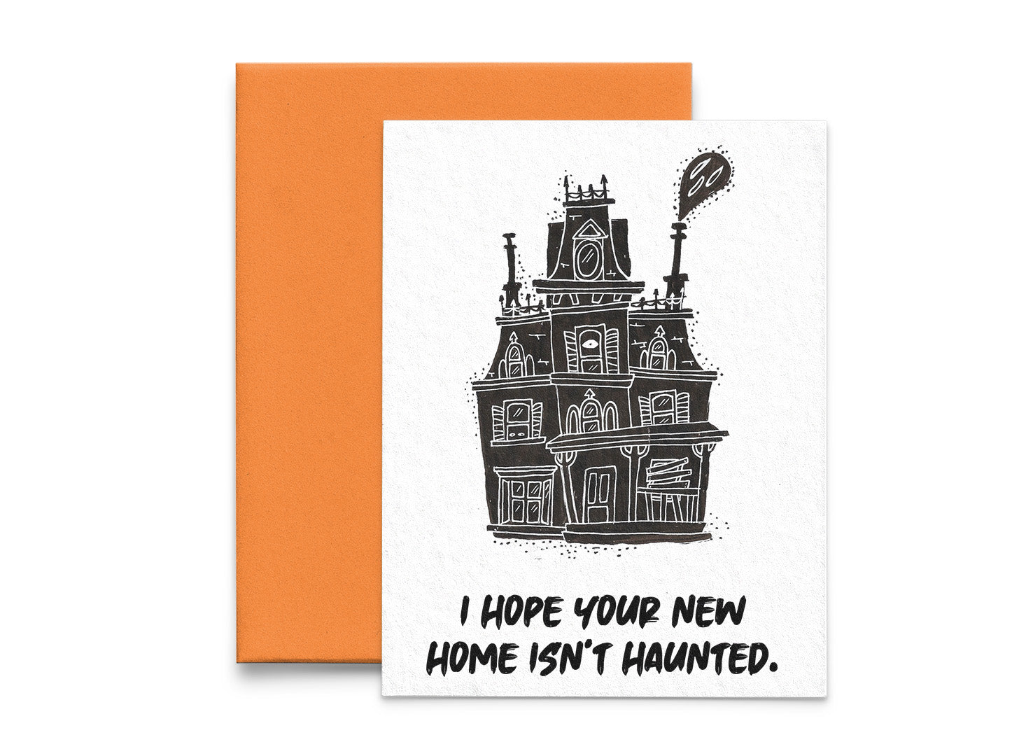 Haunted House New Homeowner Congratulations Card