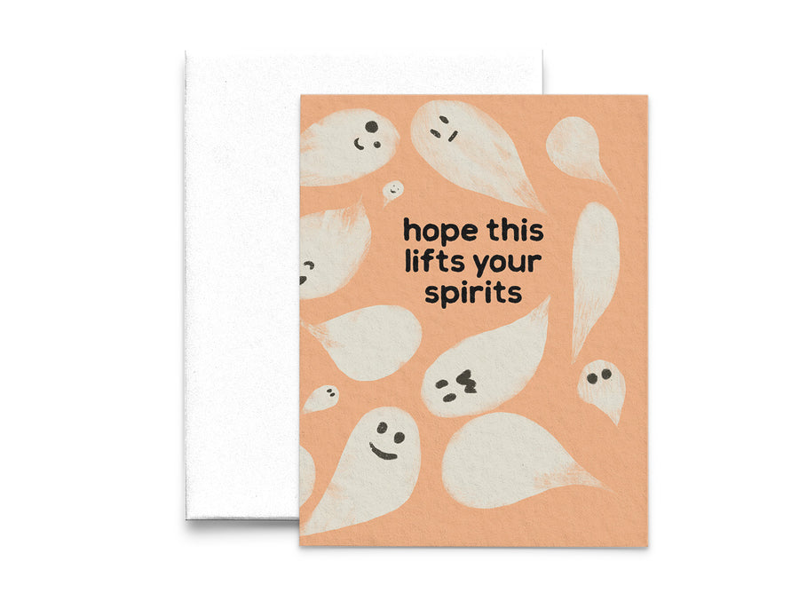 Hope This Lifts Your Spirits Halloween and Encouragement Card