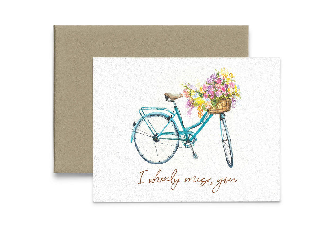 I Wheely Miss You Greeting Card