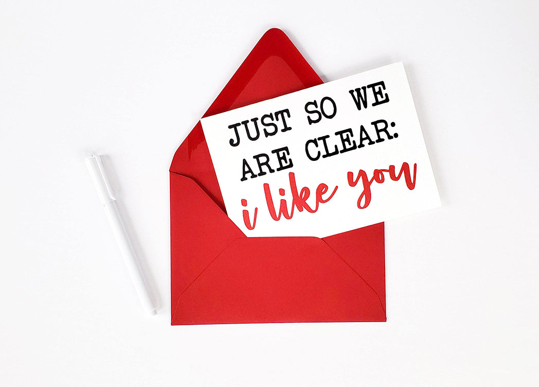 Photo of the Just So We Are Clear: I Like You Love and Anniversary Greeting Card by Lucky Dog Design Co.
