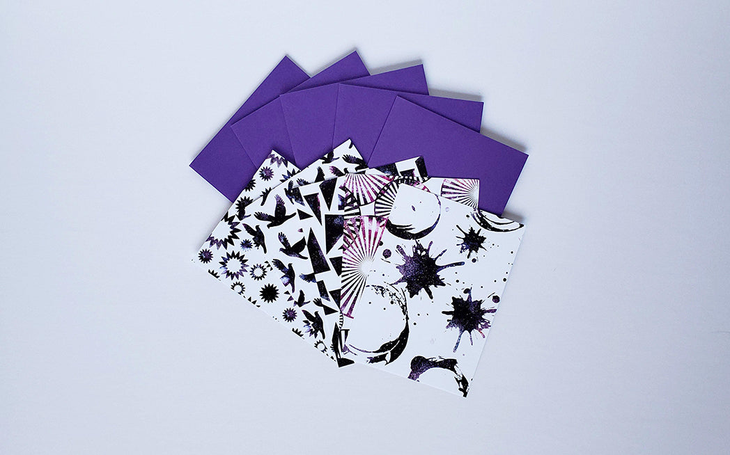 Photo of the In the Stars Galaxy Mini Greeting Card Pack by Lucky Dog Design Co.