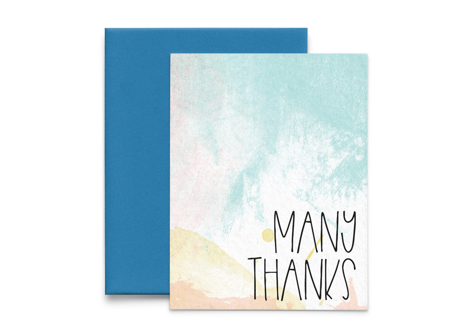 Many Thanks Watercolor Thank You Card