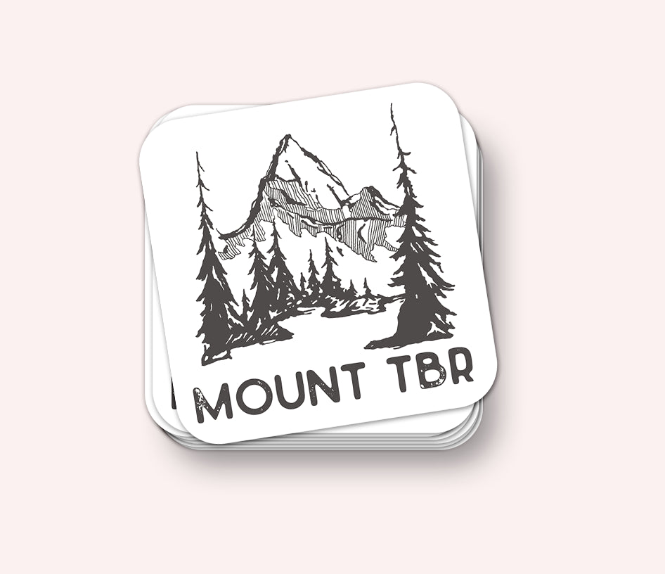 Photo of the Mount TBR Vinyl Sticker by Lucky Dog Design Co.