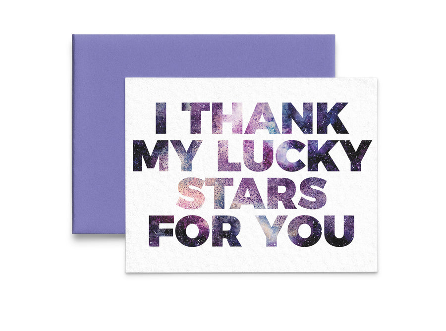 My Lucky Stars Thank You Card