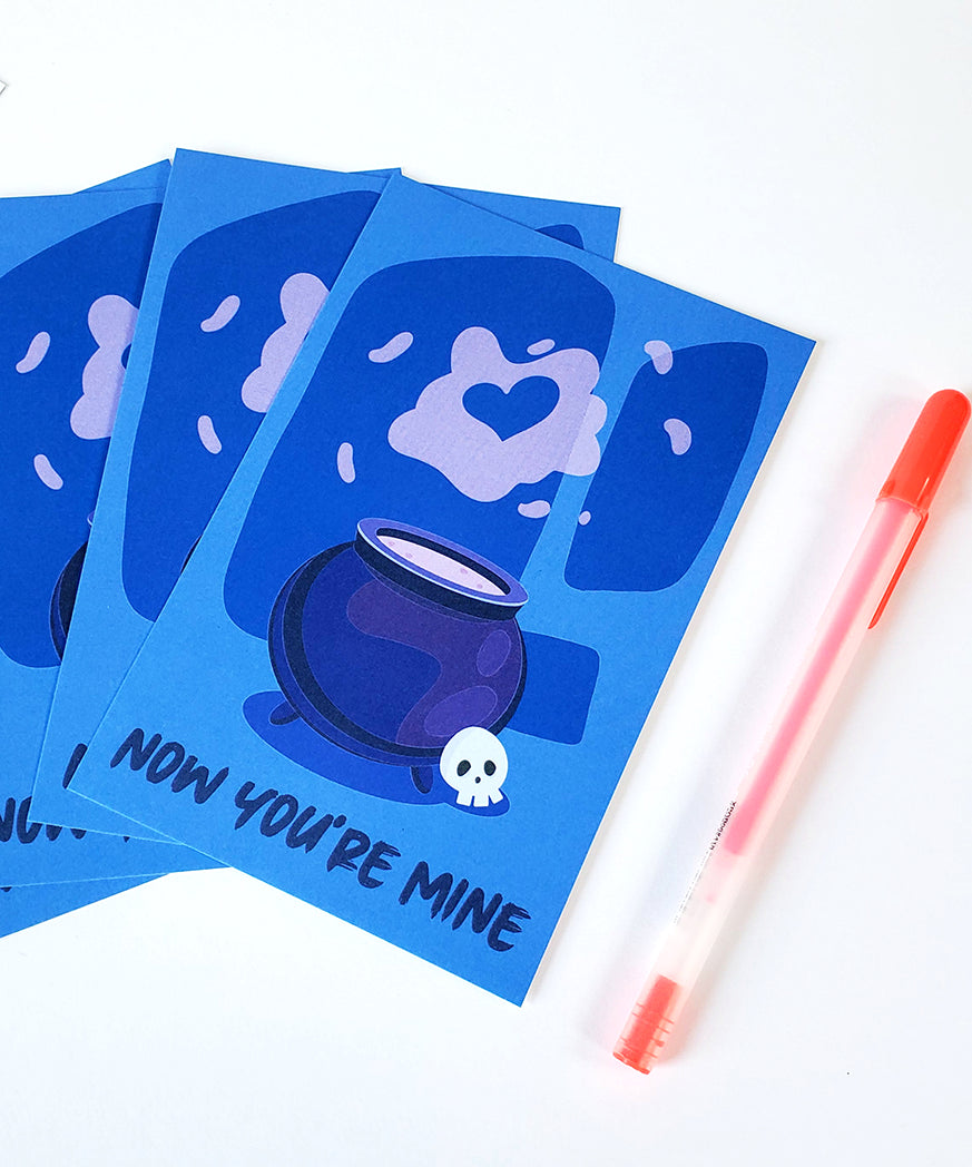Photo of the Now You're Mine Hocus Pocus Postcard by Lucky Dog Design Co.