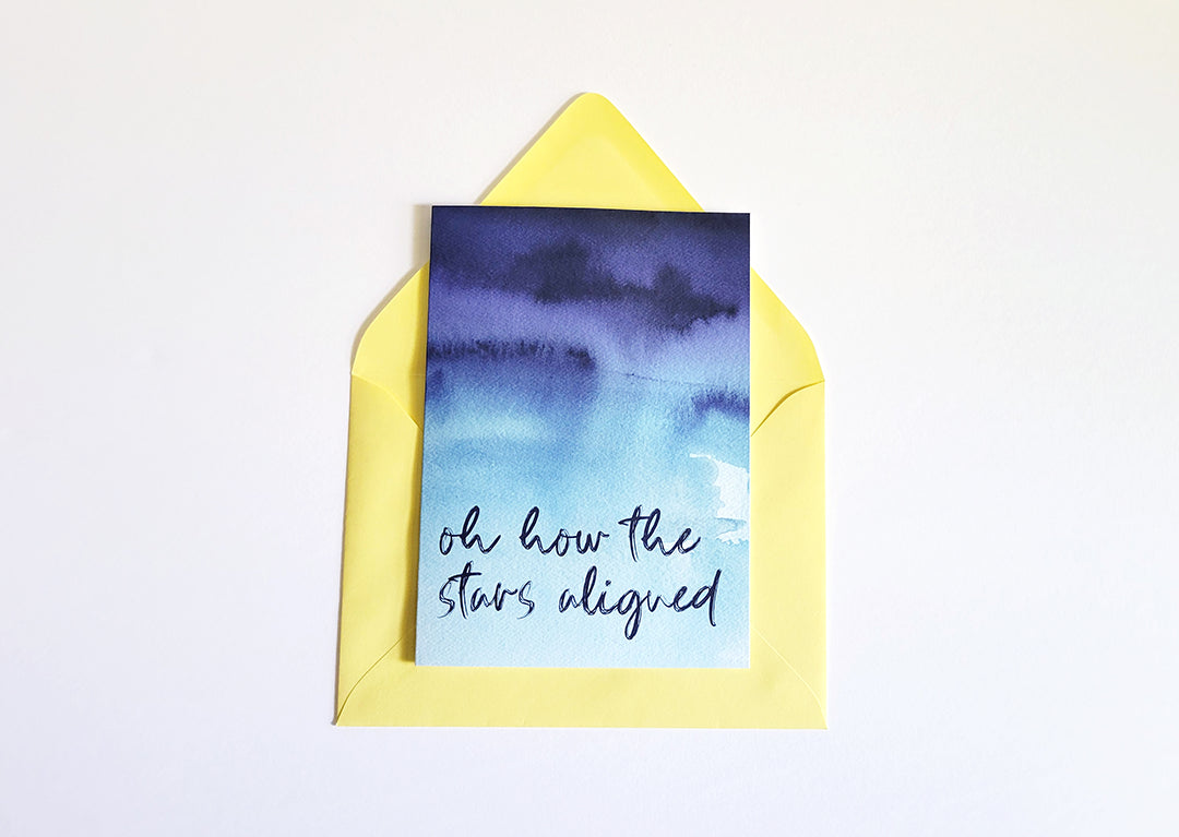 Oh How the Stars Aligned Thinking of You & Love Greeting Card