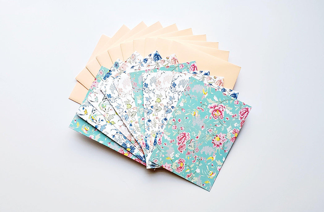 Photo of the Oriental Illustrated Mini Greeting Card Pack by Lucky Dog Design Co.