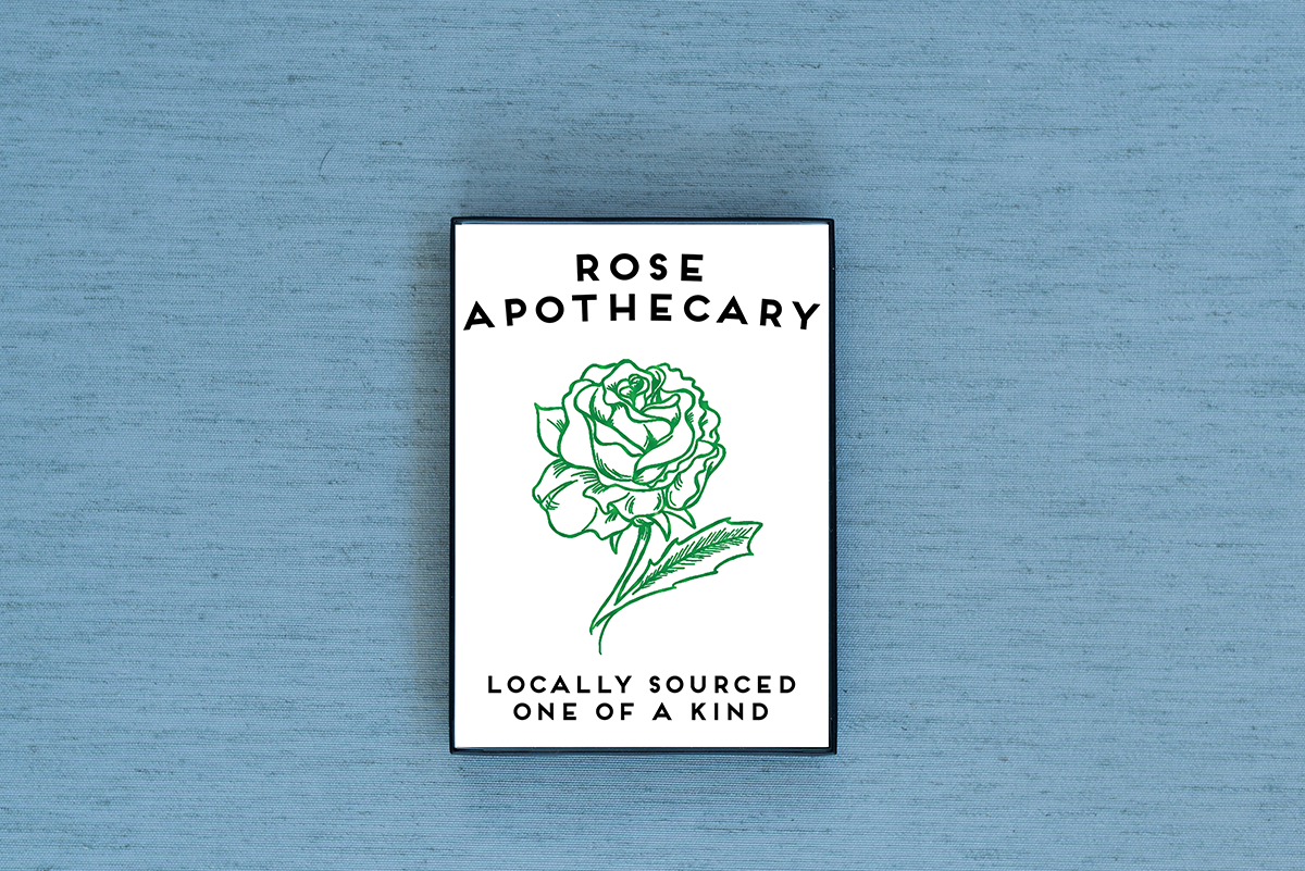 Photo of the Rose Apothecary Foiled & Framed Print in Silver by Lucky Dog Design Co.