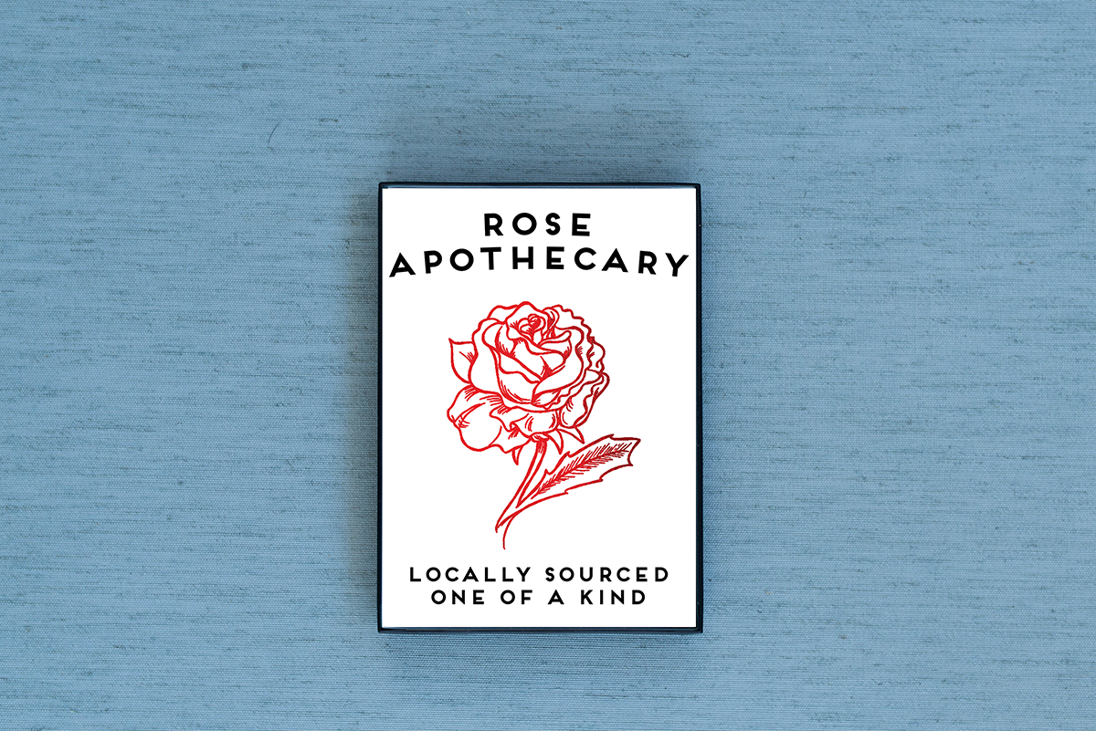 Photo of the Rose Apothecary Foiled & Framed Print in Blue by Lucky Dog Design Co.