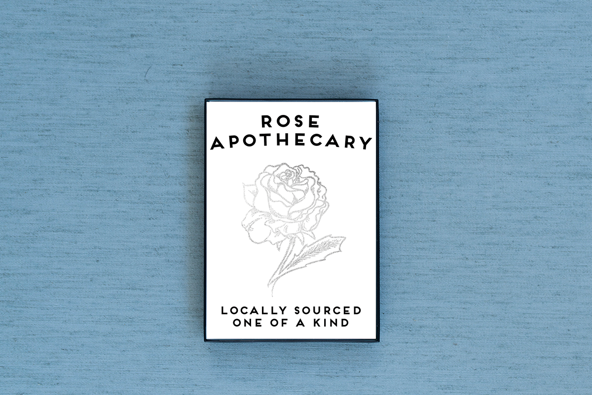Photo of the Rose Apothecary Foiled & Framed Print in Red by Lucky Dog Design Co.