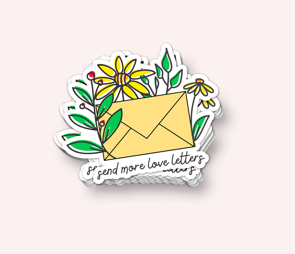 Send More Love Letters Vinyl Sticker