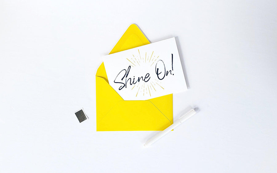Photo of the Shine On Card by Lucky Dog Design Co.