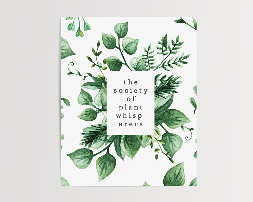 Photo of the The Society of Plant Whisperers Art Print by Lucky Dog Design Co.