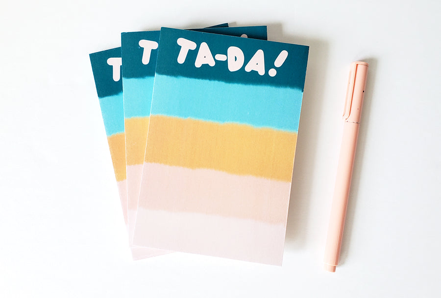 Photo of the Ta-Da! Notepad by Lucky Dog Design Co.