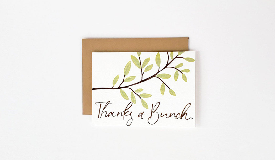 Photo of the Thanks a Bunch Thank You Greeting Card by Lucky Dog Design Co.