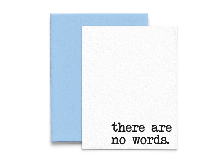 There are No Words Sympathy Card
