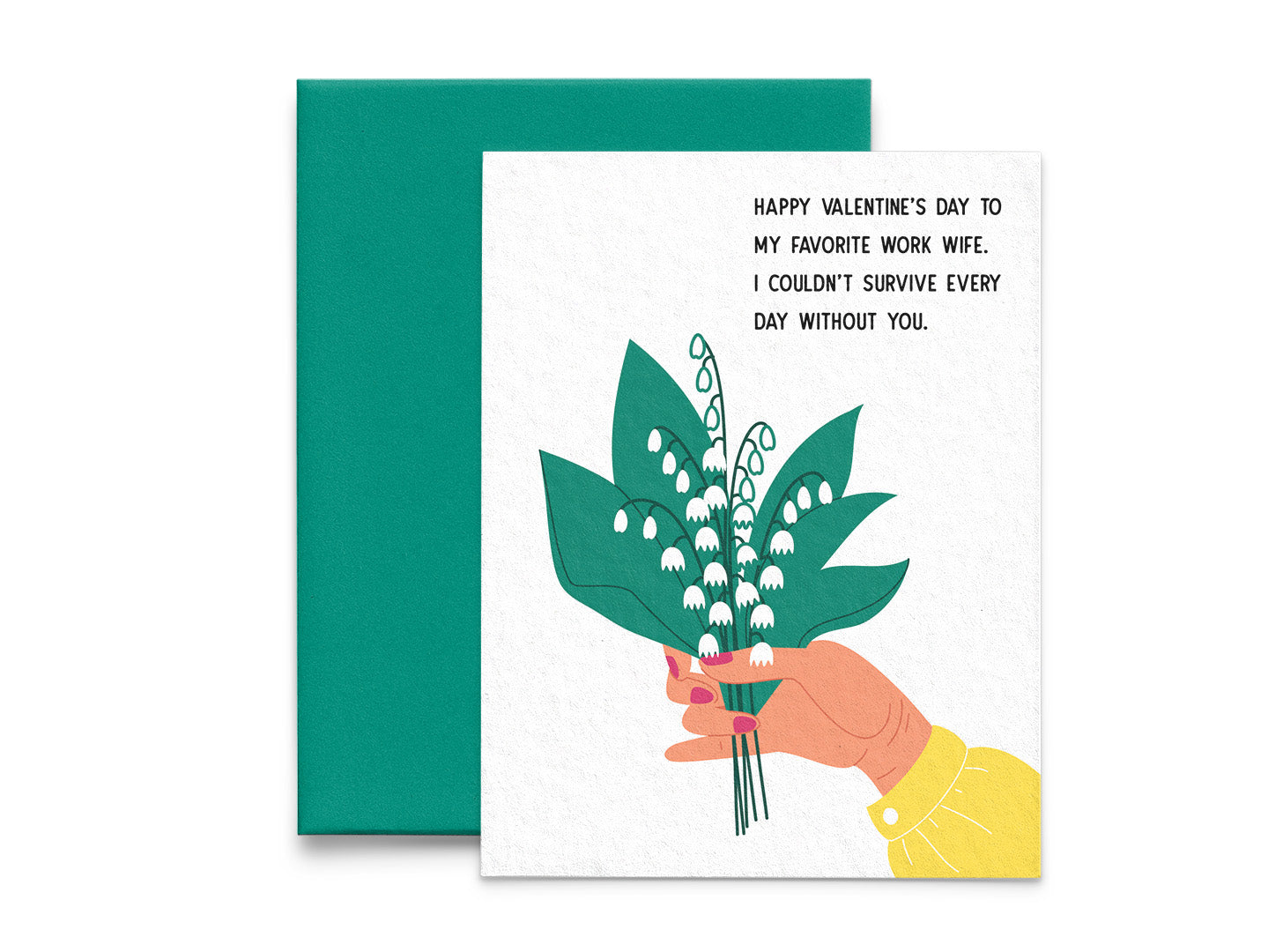 Happy Valentine's Day to My Favorite Work Wife Friendship Greeting Card