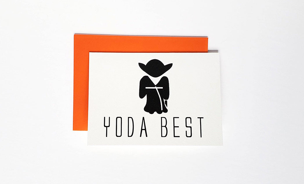 Photo of the Yoda Best Thank You Card by Lucky Dog Design Co.
