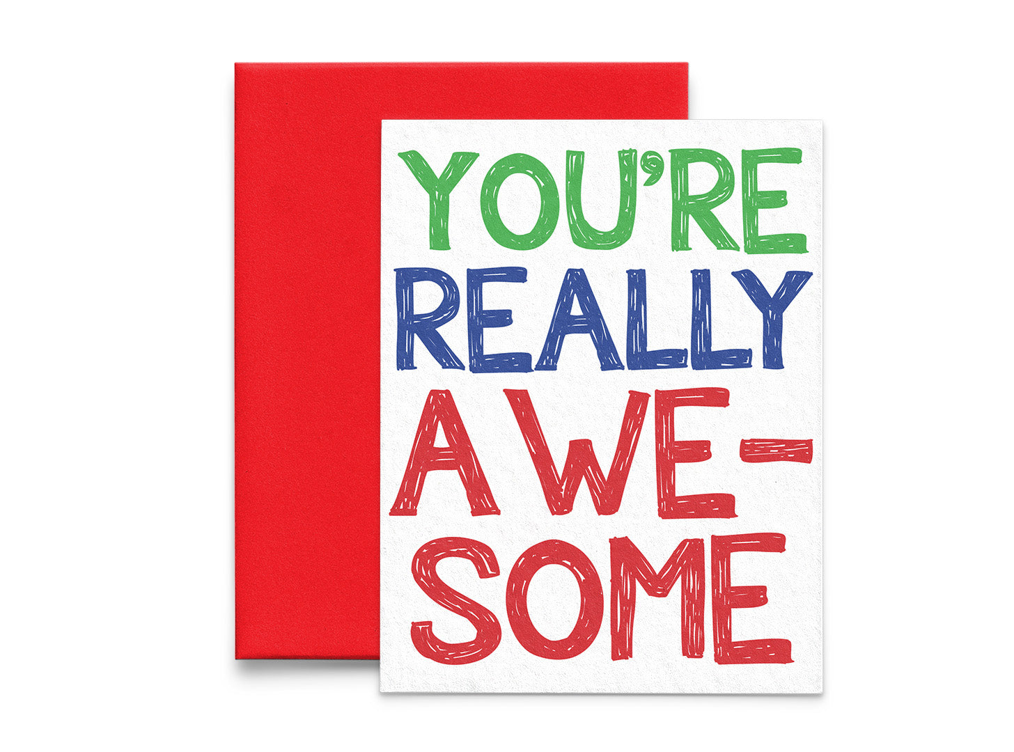 You're Really Awesome Encouragement and Thank You Card